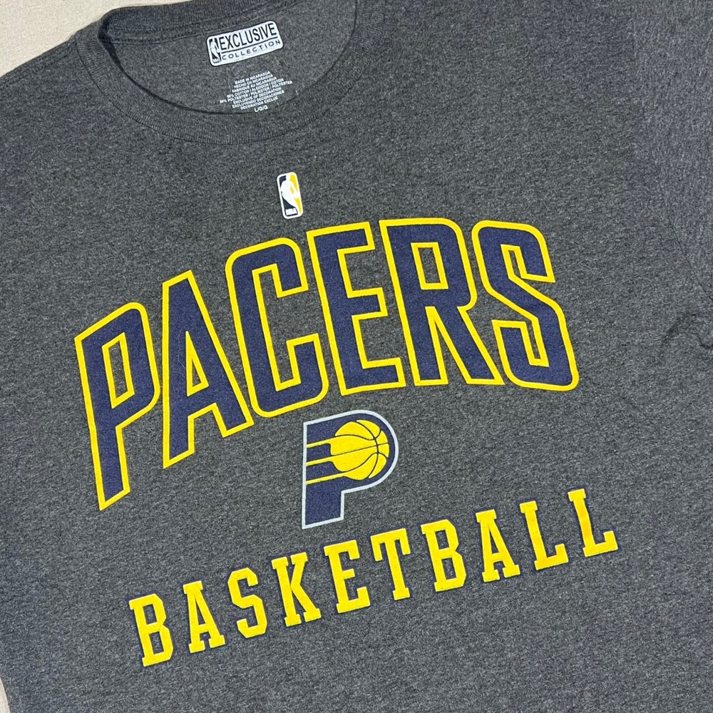 NBA Indiana Pacers‎ George 24 Basketball T-Shirt Mens Large Gray